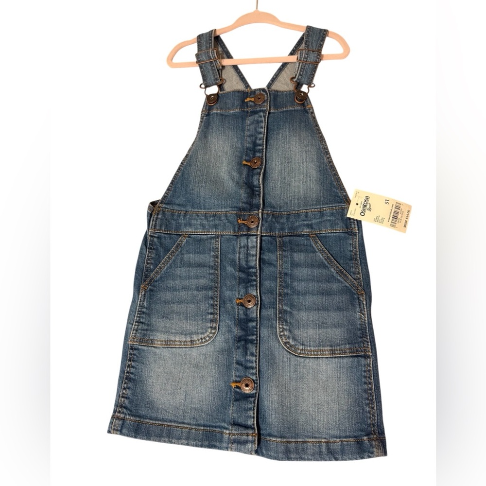 OshKosh B’gosh Denim Jumper Dress | Girls Size 5T | NWT